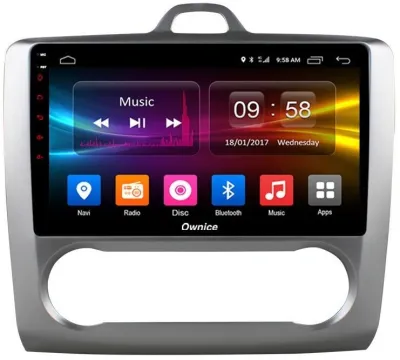 Штатная магнитола для Ford Focus II 2004-2011 с климат-контролем на Android 12 (14), (QLED/2K) - Carmedia OL-9201-A-NPQU